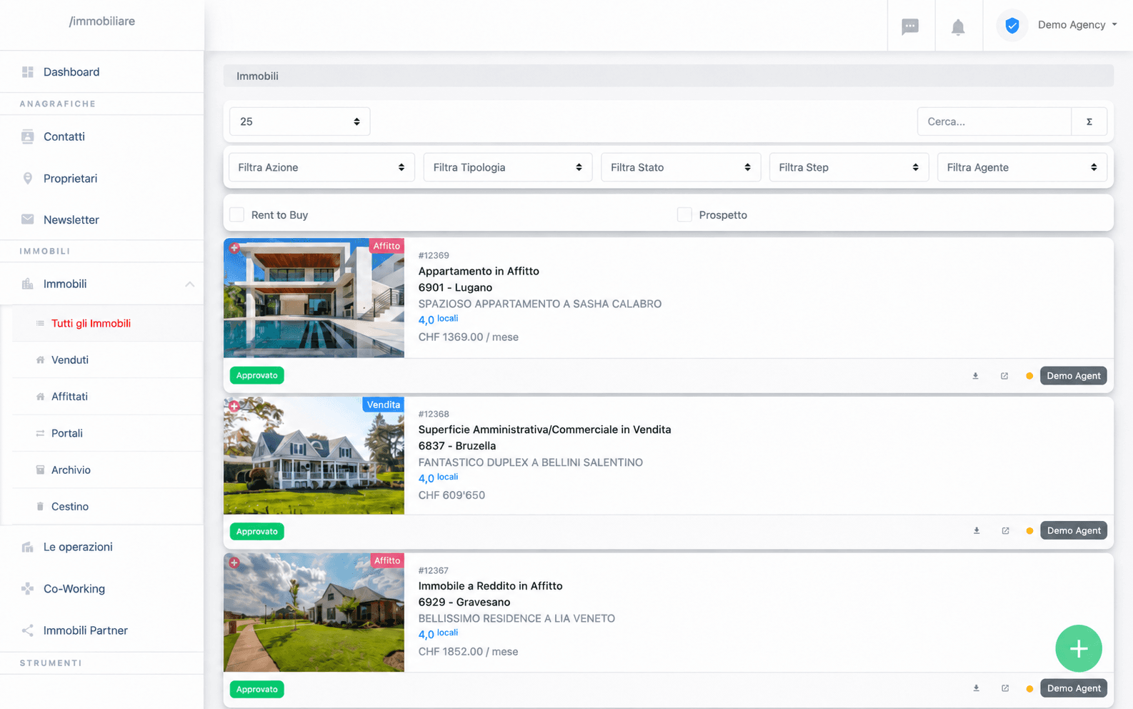 AI property-matching mobile app interface